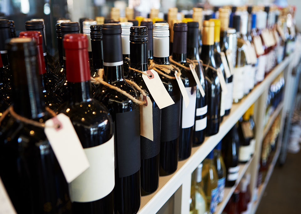 Wine Inventory: Bottles on Retail Shelf
