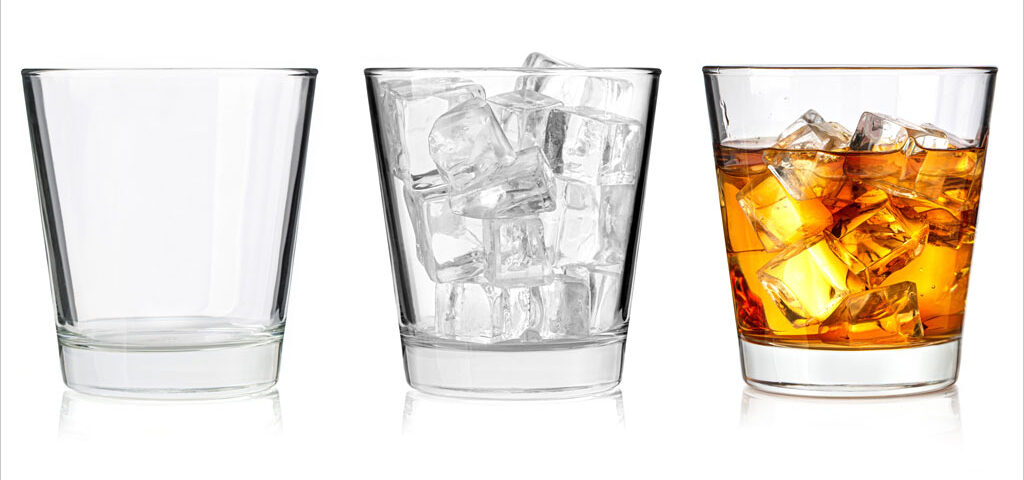 Booze, politics & law: Glasses symbolize debate on cutting the legislative cord for alcohol.